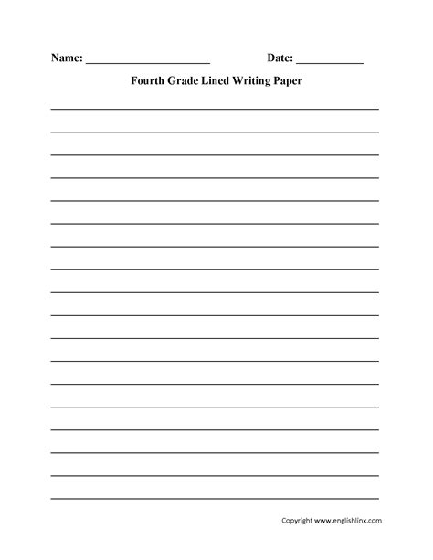 lined paper worksheet