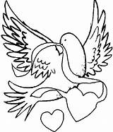Coloring Pages Valentines Valentine Dove Happy Sheet Now Colouring Color Ivy sketch template