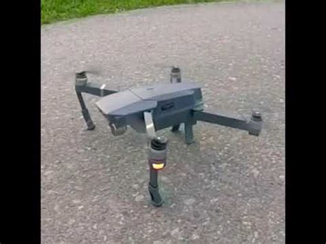 dji mavic drone starting   propellers folded slow motion youtube