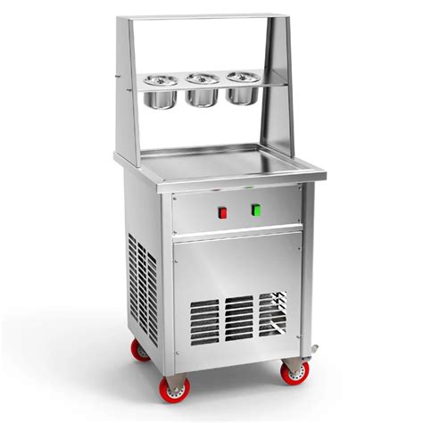 Supply 220 110 V Fried Ice Cream Roll Machine In Ice Cream Makers