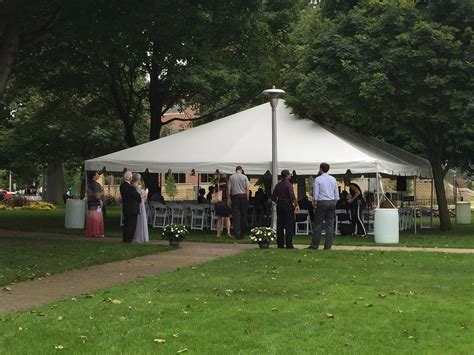 30x40 White Frame Tent Used For A Wedding At Central Park In Grand