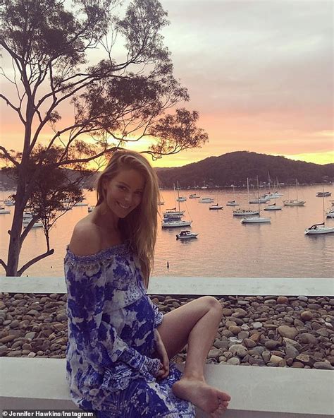 jennifer hawkins shares an adorable video enjoying quality