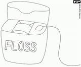 Dental Floss Coloring Printable Gif sketch template