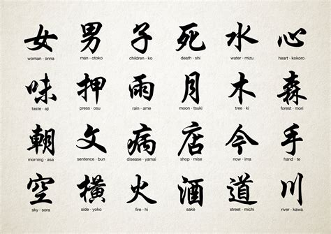 japanese kanji icons icons  creative market