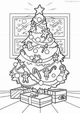 Christmas Coloring Pages Stunning Tree Print sketch template