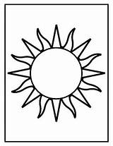 Sun Coloring Pages Outlines Templates Sheets Project Earth Subject sketch template