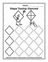 Tracing Kindergarten sketch template