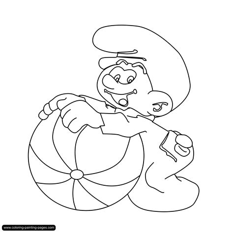coloring pages smurfs  downloads