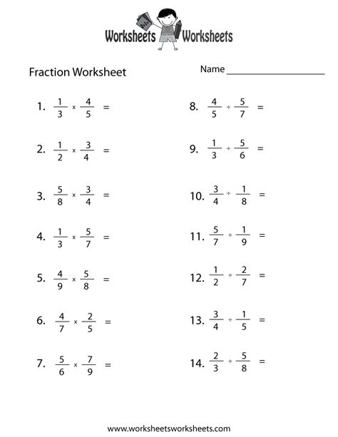 fraction review worksheet worksheets worksheets