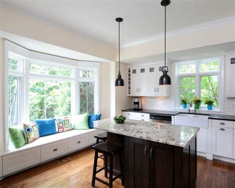 gorgeous kitchen designs  bay windows housely