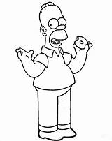 Homer Simpson Coloring Pages Simpsons Kids Colouring Coloriage Bread Eat Print Imprimer Colorier Clipart Dessin Printable 825px 79kb Library Color sketch template