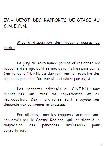 rapport de stage eme  notaire