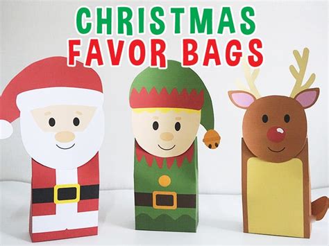 printable christmas gift bags templates printable word searches