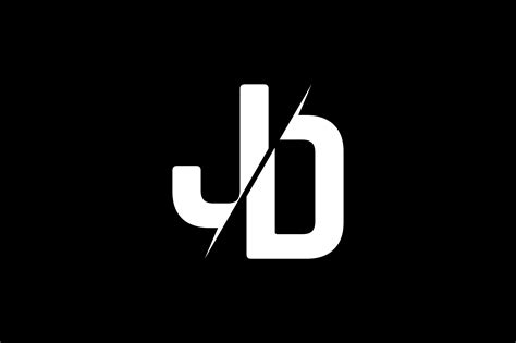 monogram jd logo design grafika przez greenlines studios creative fabrica