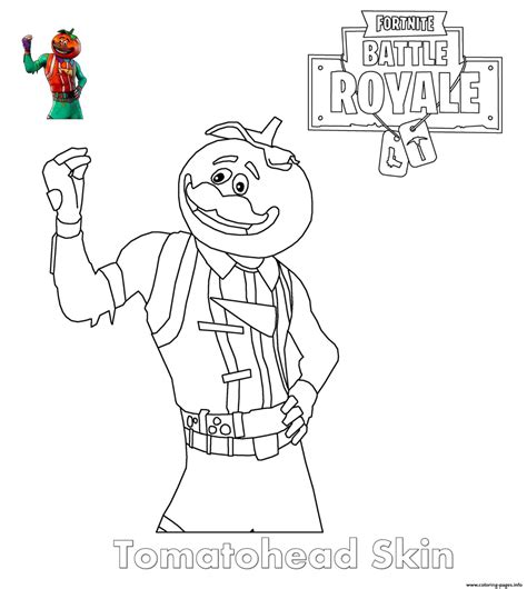 print tomatohead skin fortnite coloring pages turtle coloring pages