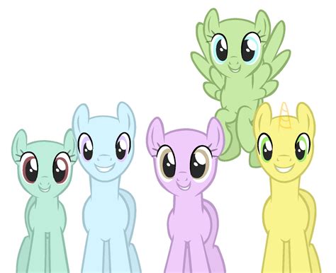 mlp base  cute pony group  easterbases  deviantart