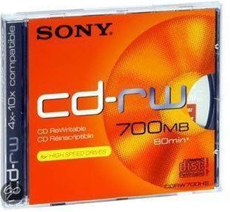 Sony Cd Rw 700mb 80min 1x 4x