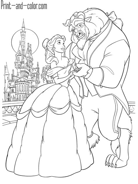 beauty   beast stained glass coloring coloring pages