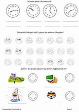 Arbeitsblatt Mathe Klasse Uhrzeiten Grundschule Tagesablauf Bestimmen Nachhilfe Uhrzeit sketch template