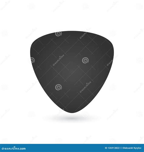 guitar pick icon vector illustration isolated  white background