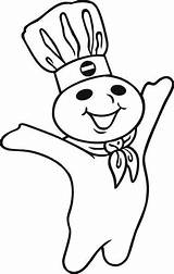 Doughboy Pillsbury Dough Clipart Boy Coloring Pages Decal Logo Printable Boys Bread Man Cartoon Drawings Sketch Sticker Template Color Decals sketch template