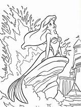 Sebastian Pages Coloring Mermaid Little Getcolorings Ariel sketch template