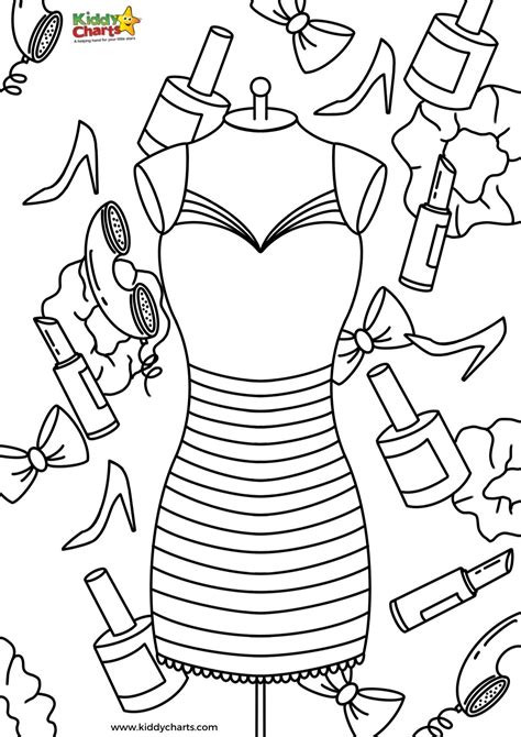 printable fashion coloring pages printable word searches