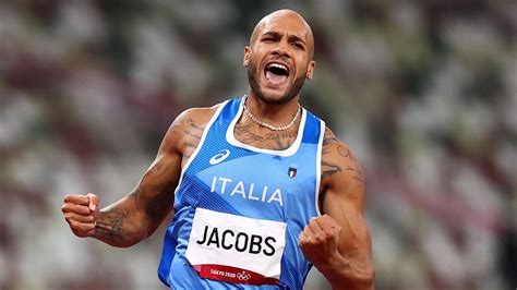 athletics olympics   marcell jacobs  italian  olympic champion marca
