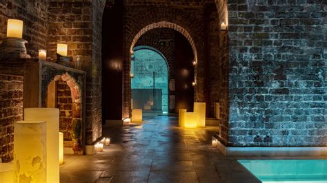underground roman bath inspired spa   open