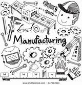 Manufacturing Doodle Factory Assembly Line Production Sketch Operation Vector Tools System Drawing Sign Symbol Background Shutterstock Handwriting Paper Illustration Icon sketch template