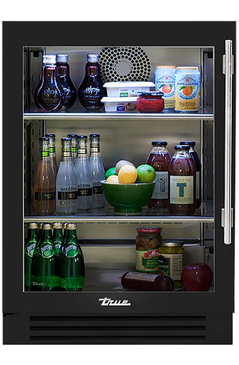 undercounter refrigerator stainless glass true residential