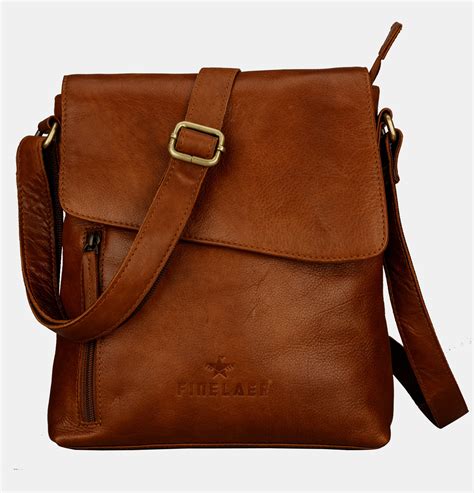 brown leather sling crossbody bags  women finelaer