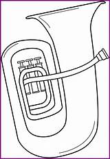 Tuba Euphonium Instruments Sousaphone Musician Lineart Webstockreview Astonishing Getdrawings sketch template