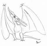 Dinosaur Pterodactyl Getdrawings Print sketch template