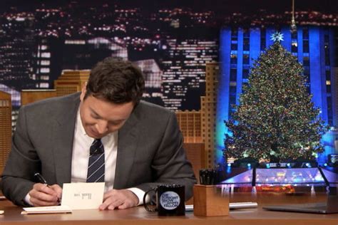 Watch Jimmy Fallon Write Thank You Notes On Friday
