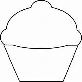 Muffin Cupcakes Birthday Entitlementtrap Kleurplaten Clipartmag sketch template