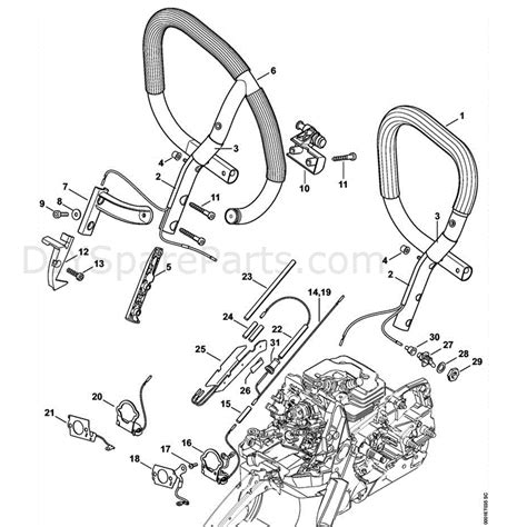 stihl ms  chainsaw ms  vwz parts diagram msvwz  heating