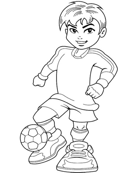 football player boy coloring page topcoloringpagesnet