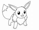 Eevee Coloring Pages Printable Pokemon Print Evolutions sketch template