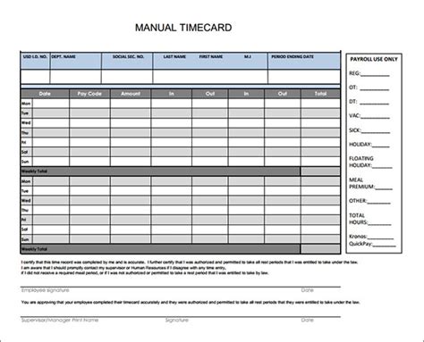 amazing time card calculator templates sample templates