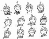 Manga Funny Faces Draw Face Anime Learn Drawing Expressions Cartoon Cute Characters Drawings Chibis Character Guide sketch template