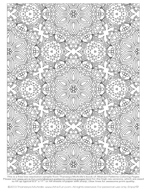 hard coloring pages abstract patterns