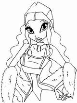 Winx Club Coloring Layla Pages Categories Drawing sketch template