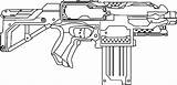 Nerf Kolorowanki Pistool Guns Kleurplaten Blaster Sniper Dzieci Wydruku Blasters Template Bestcoloringpagesforkids sketch template