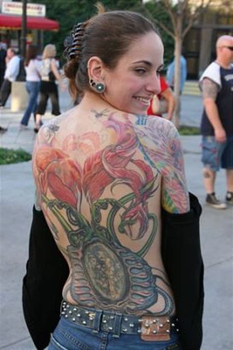 Woman Show Off Full Body Tattoo Art Tattoos Book 65