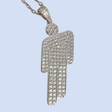 blohsh pendant jeweled sterling silver necklace billie eilish store sterling silver charm
