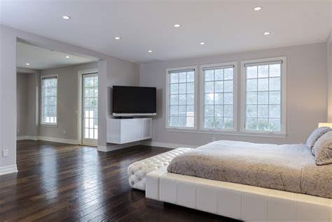 a peek inside one of the bedrooms with the same wooden floors and katie holmes calabasas house