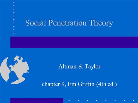 social penetration theory of psychology