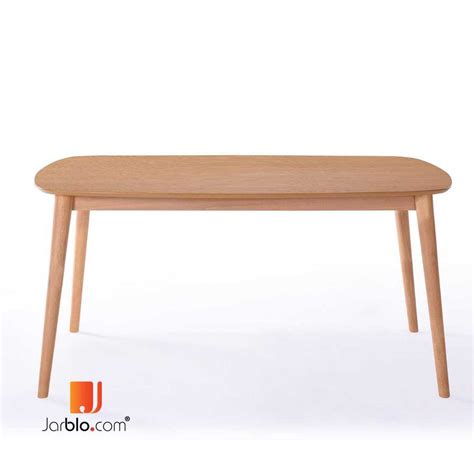 rounded leg wooden dining table  cm  person table