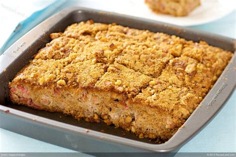 rhubarb cake recipe recipelandcom